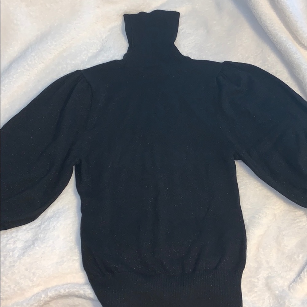 INC Black Turtleneck Sweater
